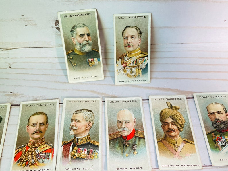 Antique Wills's Cigarettes Cards Allied Army Leaders image 5