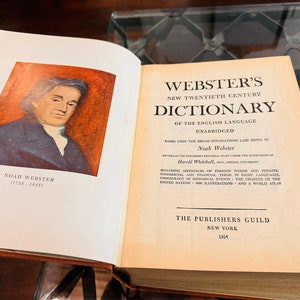 1954 Webster&#39;s New Twentieth Century Dictionary Unabridged