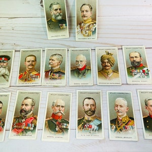 Antique Wills's Cigarettes Cards Allied Army Leaders image 2