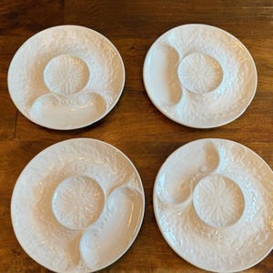 Vintage Williams-Sonoma Made in Portugal Plates--Artichoke Plates--Decorative White Plates--Portugal Plates--White Portugal Plates