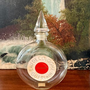 Extra Large Perfume Bottle--Vintage Guerlain Perfume Bottle--Extra Large Shalimar Bottle--Vintage Shalimar Perfume Bottle--Shalimar