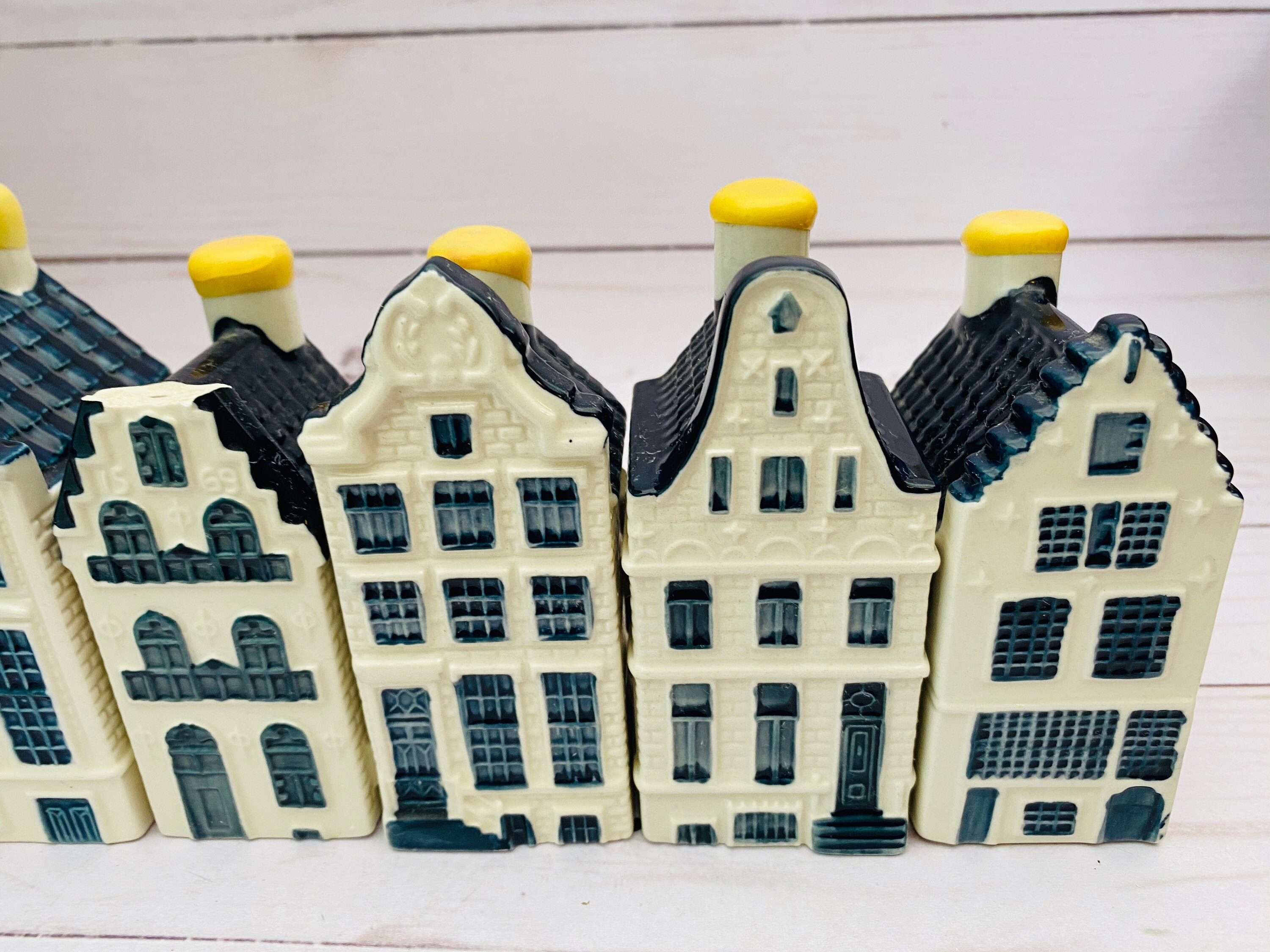 Vintage Viel von 3 KLM Delft Häuser KLM Haus Etsy