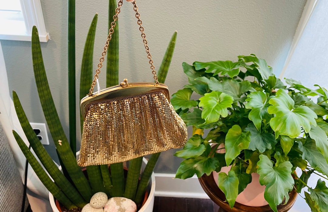 Vintage Whiting & Davis Mesh Bag--gold Mesh Bag - Etsy