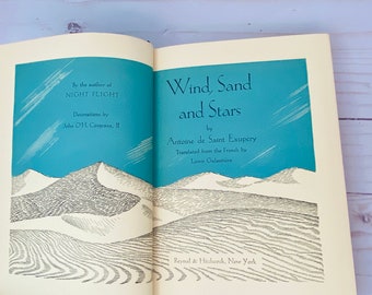 1939 Wind, Sand And Stars von Antoine De Saint Exupery