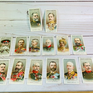 Antique Wills's Cigarettes Cards Allied Army Leaders image 1