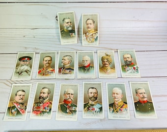 Antique Wills's Cigarettes Cards Allied Army Leaders