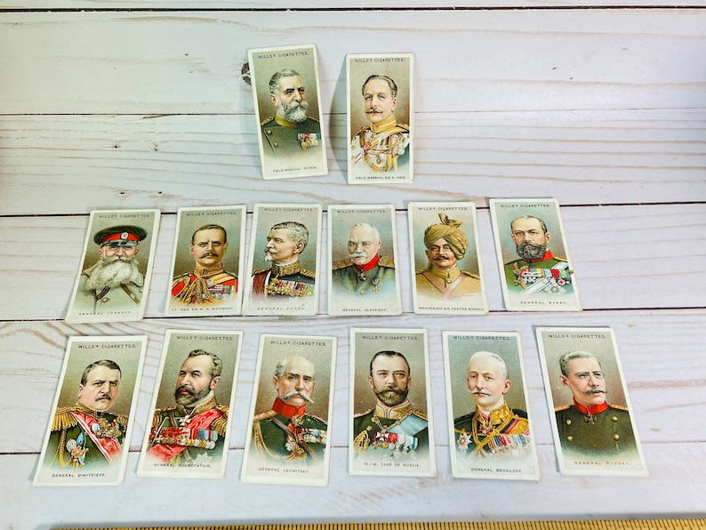 Antique Wills's Cigarettes Cards Allied Army Leaders image 1