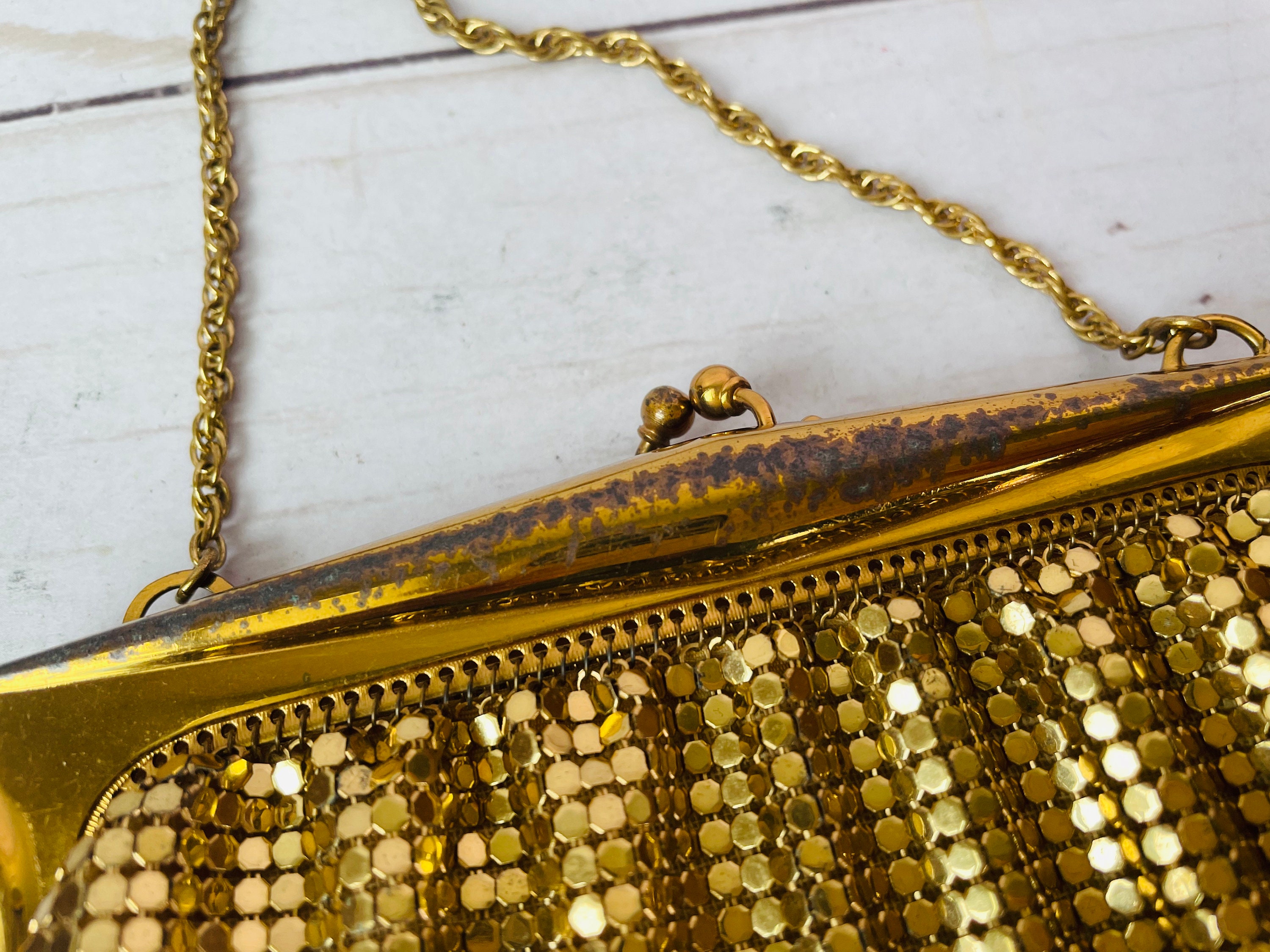 ヴィンテージ ホワイティング＆デイビス メッシュバッグ - Etsy 日本