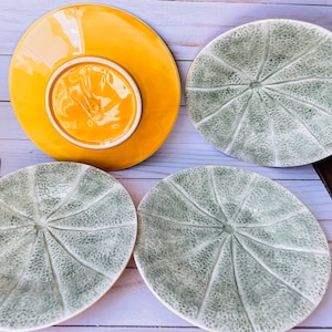 Vintage Bordalo Pinheiro Melon Plates