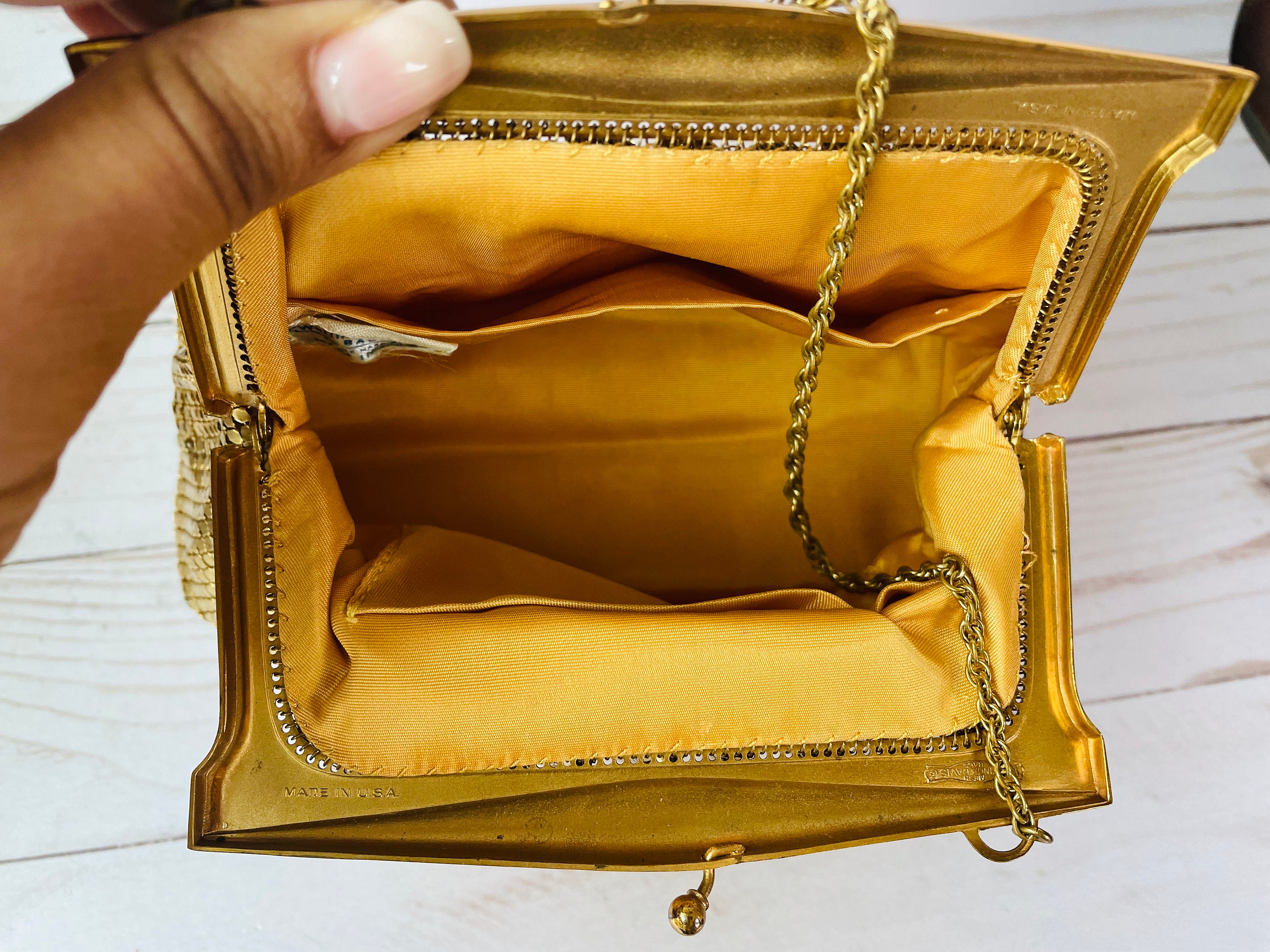 ヴィンテージ ホワイティング＆デイビス メッシュバッグ - Etsy 日本