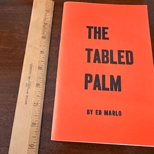 Die Tischpalme Von Edward Marlo--Vintage Buch--Signiertes Vintage Buch--Edward Marlo