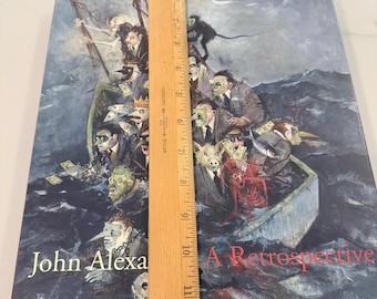 Vintage John Alexander A Retrospective Book--Vintage John Alexander Art--Vintage Art Book--Collectible Art Book--Art Gift