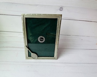 Vintage Elias Pewter Silver Photo Frame--Elias Photo Frame--Tennis Photo Frame
