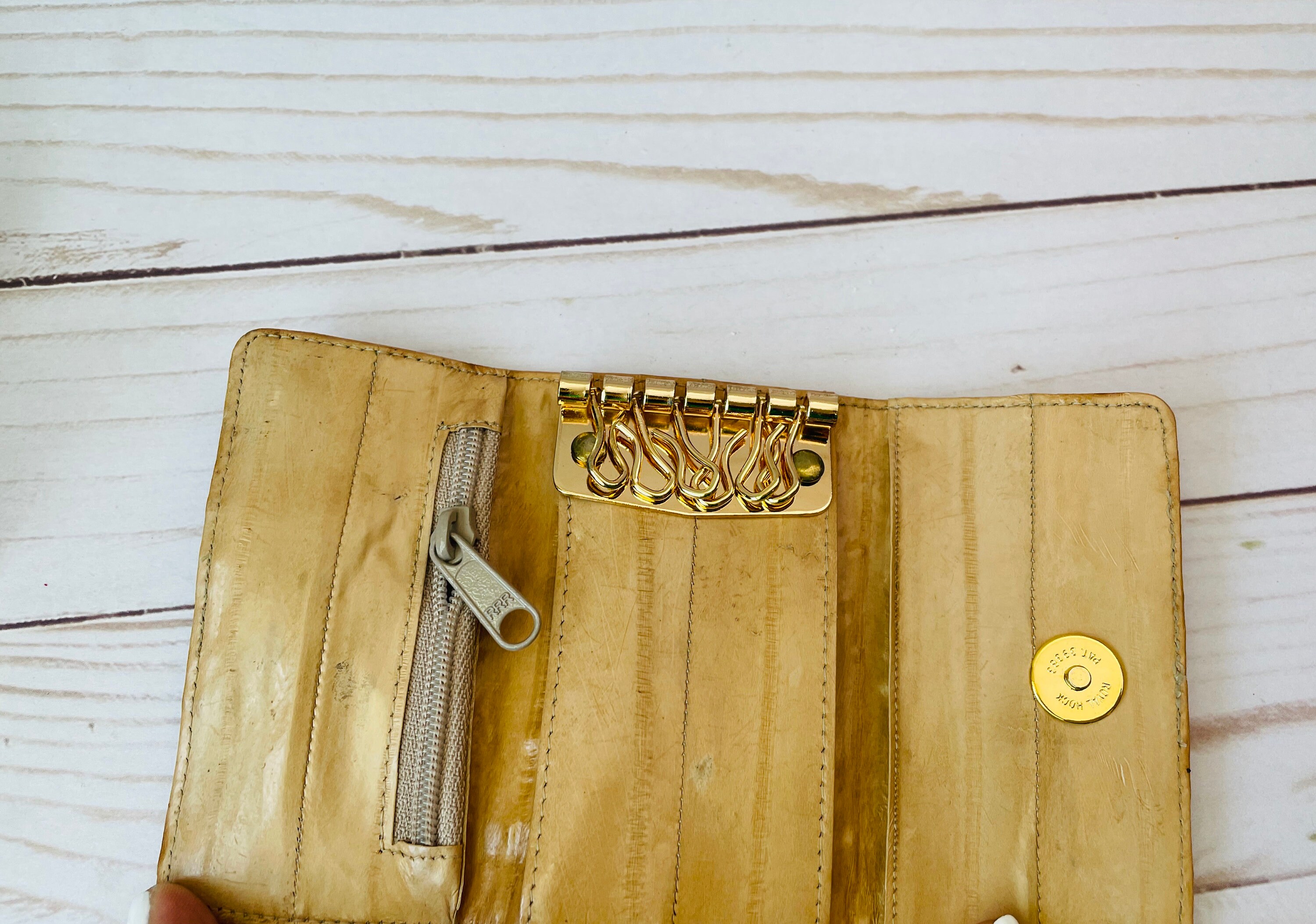 Vintage Eel Skin Key Holder Key Holder Eel Skin Key Case Wallet