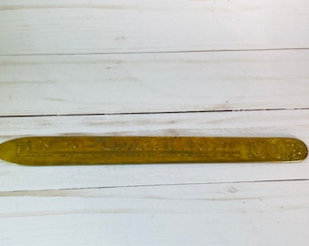 Vintage David Andersen Christiana Brass Letter Opener--Scandinavian Office Decor