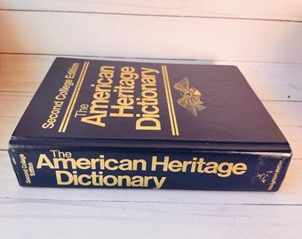 1982 American Heritage Dictionary of the English Language--Dictionnaire vintage--Dictionnaire illustré