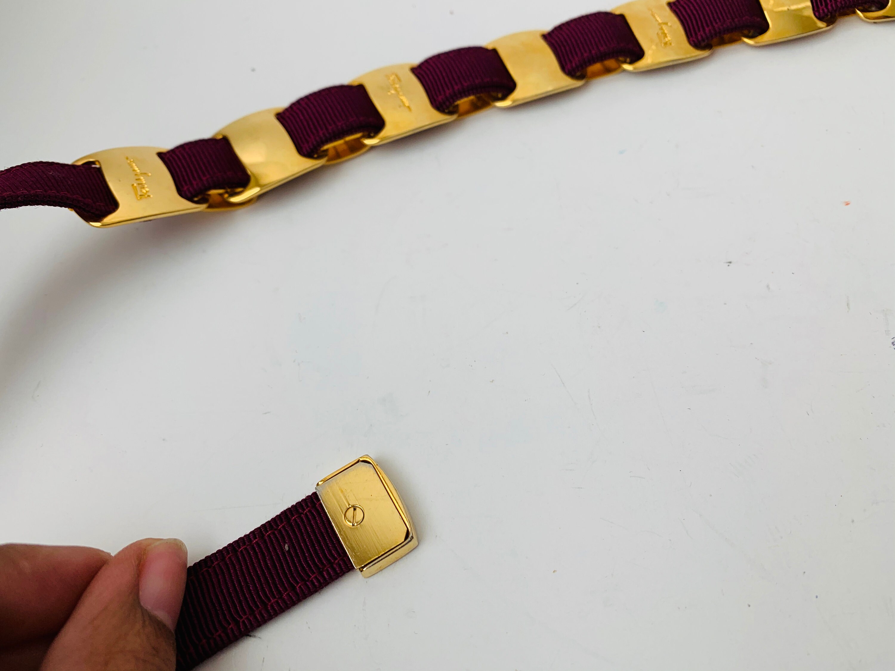 Salvatore Ferragamo Belt Vera vintage Salvatore Ferragamo Black Leather Gancini Buckle Belt 90 cm main image 3