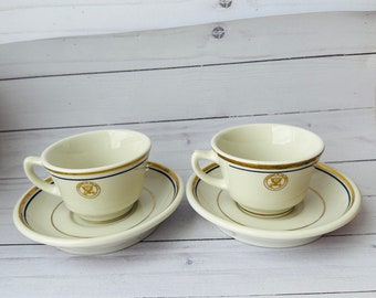 Vintage US Navy Teacups--Vintage Navy Dishes