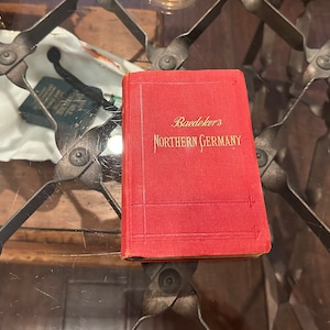 Antique 1913 Baedeker&#39;s Guide Books Northern Germany--Antique Travel Guides