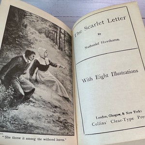 Vintage Copy of The Scarlet Letter by Hawthorne--Early Copy of The Scarlet Letter