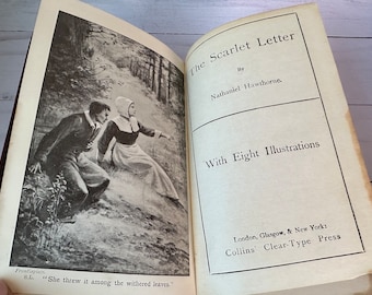 Vintage Copy of The Scarlet Letter by Hawthorne--Early Copy of The Scarlet Letter