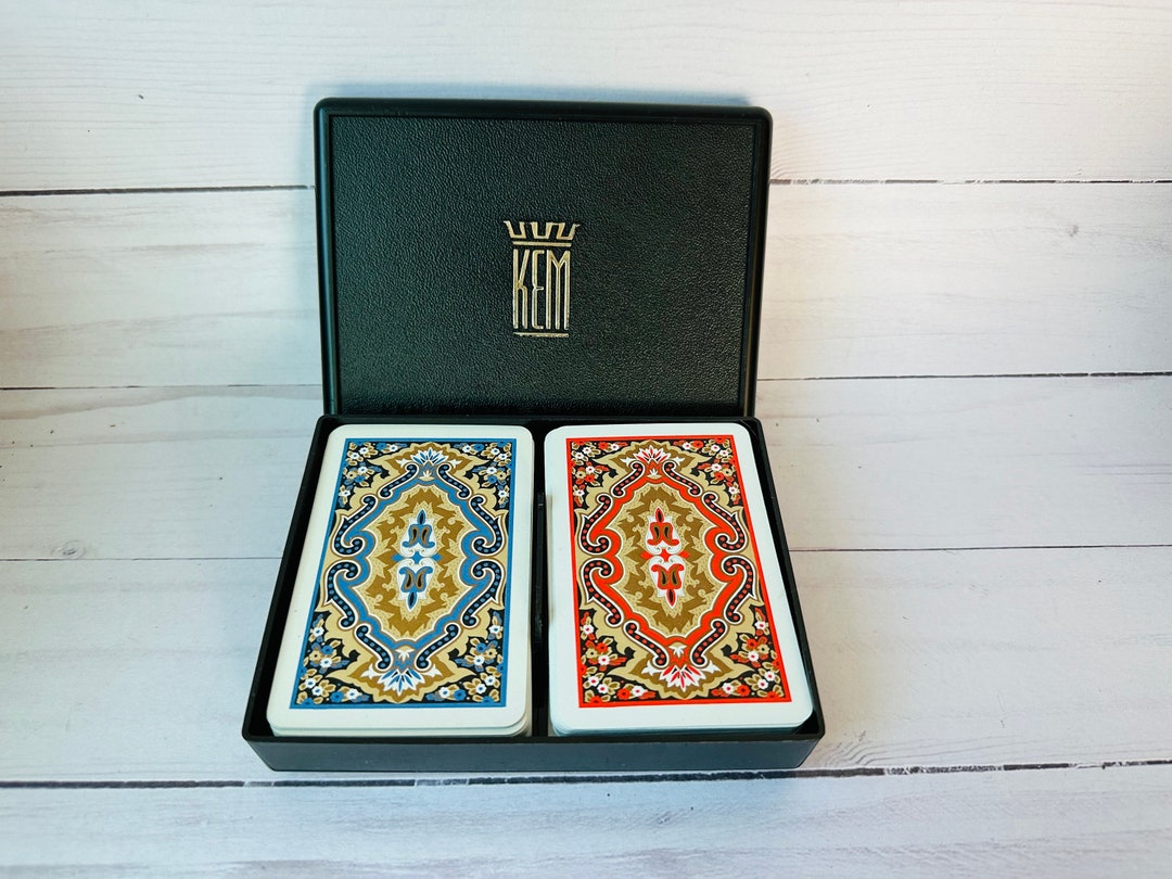 Vintage Double Set of KEM Deck of Cardsvintage Deck of Etsy