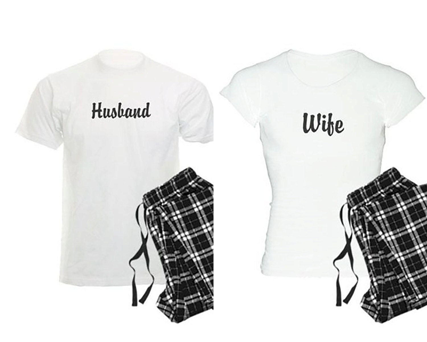 Husband Wife matching pajama set his and hers pajama Etsy