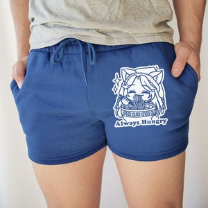 Always Hungry Gym Shorts, Anime Shorts, Nerdy Shorts, Daddy Shorts, Short Shorts, Unisex, Gym, Gym Shorts, Fitness