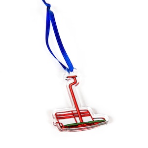Red Chair - Chair Lift Skiing Charm/Ornament