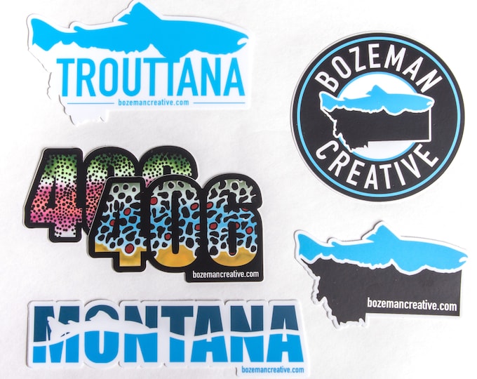 Sticker Pack - Montana Fly Fishing Stickers
