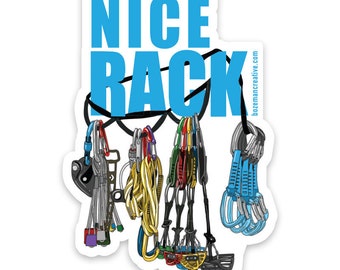 Nice Rack - Climbing Sticker