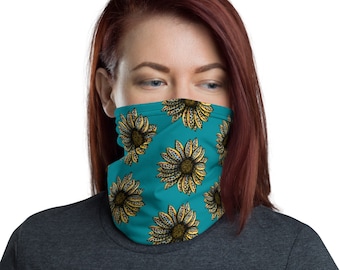Brown Trout Flower - Neck Gaiter