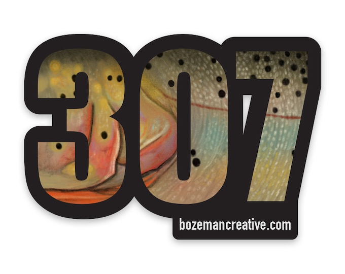 307 Wyoming Cuttroat Trout Sticker
