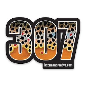 307 Wyoming Brown Trout Sticker