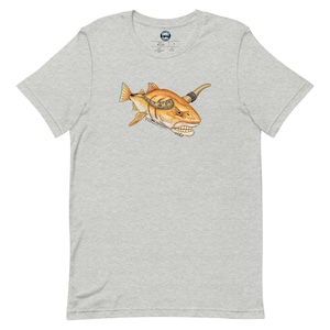 Red Bull Fish Short-Sleeve Unisex T-Shirt Athletic Heather