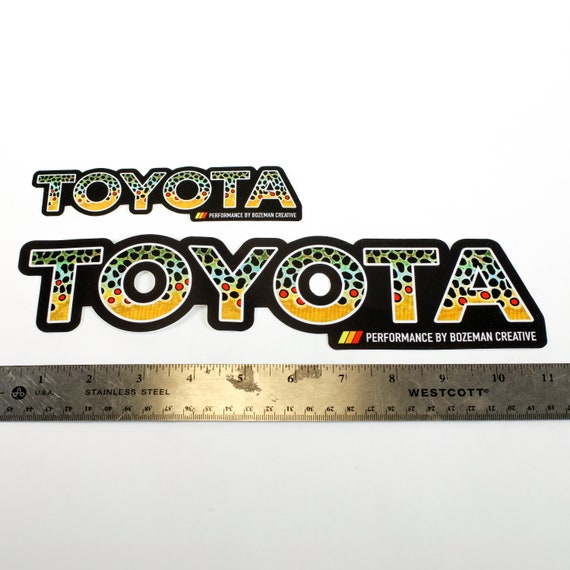 Toyota Brown Trout Fly Fishing Sticker 