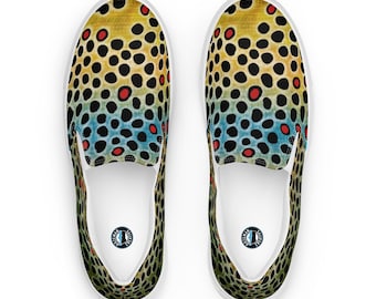 Brown Trout - Women’s slip-on canvas shoes
