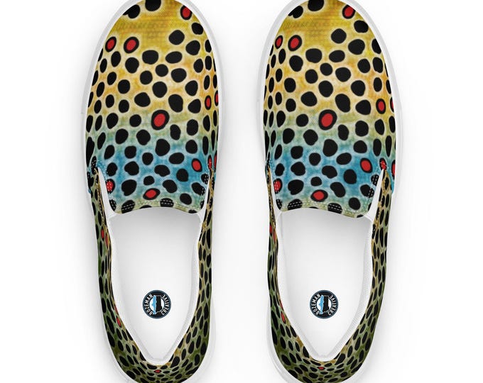 Brown Trout - Women’s slip-on canvas shoes