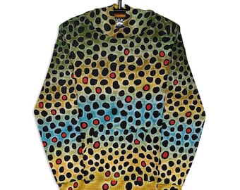 Brown Trout Pattern - Unisex Hoodie