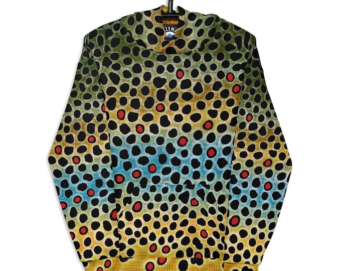 Brown Trout Pattern - Unisex Hoodie