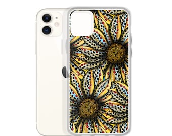 Brown Trout Flower - Clear Case for iPhone®