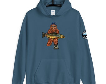 Trout Huntin' Squatch - Unisex Hoodie