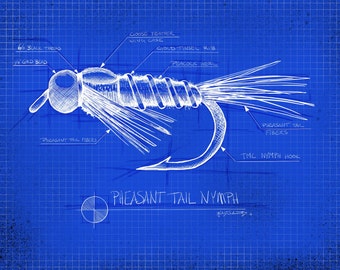 Technical Nymph Series (8" x 10")