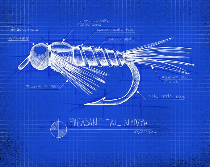 Technical Nymph Series (8" x 10")