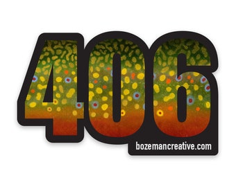 406 Montana Brook Trout Sticker
