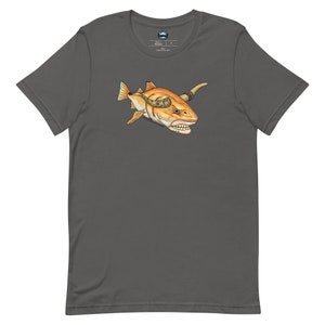 Red Bull Fish Short-Sleeve Unisex T-Shirt Asphalt