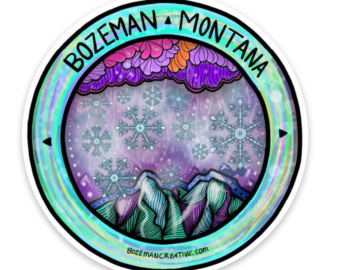 Snow Creative- Bozeman Montana Winter Sticker