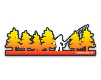 Fly Squatchin' Sticker