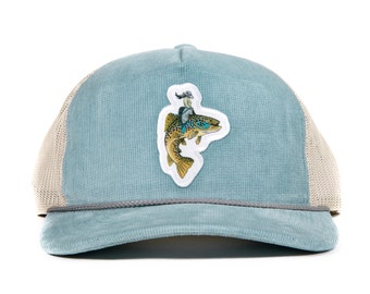 Trout Wrangler Patch Hat - Fly Fishing Hat