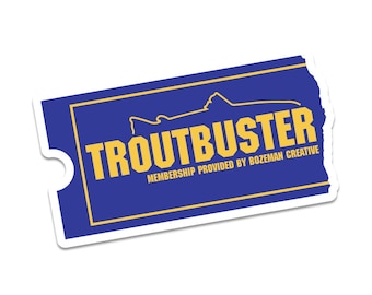 Troutbuster Membership - Fly Fishing Sticker